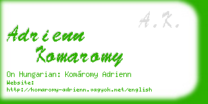 adrienn komaromy business card